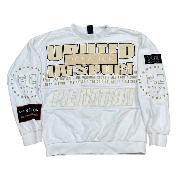 PE Nation Dimension Graphic Logo Sweatshirt Women's S Streetwear - Picture 1 of 11